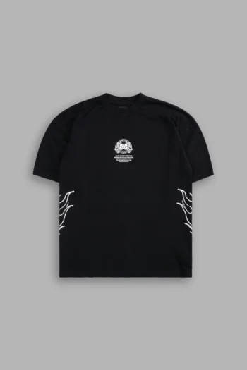 Fired Up "Premium" Oversized Tee in Black