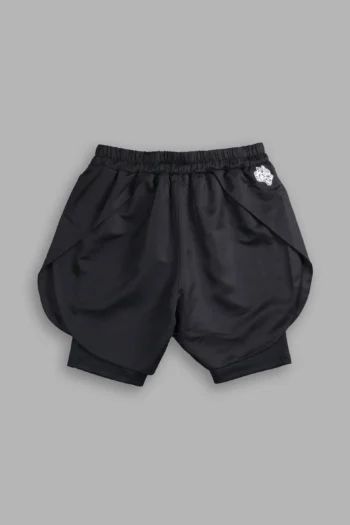 OKAMI WOLF PHANTOM COMPRESSION SHORTS IN BLACK