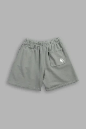 OKAMI WOLF OVERSIZED POST LOUNGE SWEAT SHORTS IN OWEN GREEN