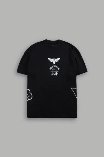 Konan Akatsuki "Side By Side" Oversized Tee in Black