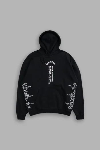 Warrior Code "Vintage Bishop" Hoodie in Black