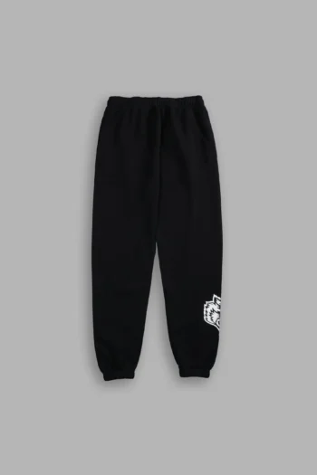 Chopper Wolf Post Lounge Sweats in Black