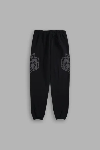 Loyalty Wolf Post Lounge Sweats in Black