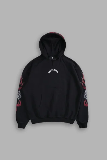 Okami Wolf "Dempsey" Hoodie in Black