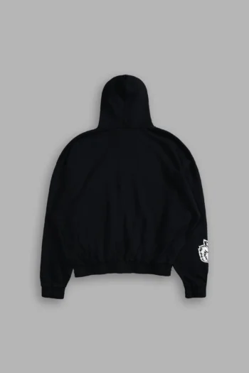 Wolf Chopper "Chambers" Zip Hoodie in Black